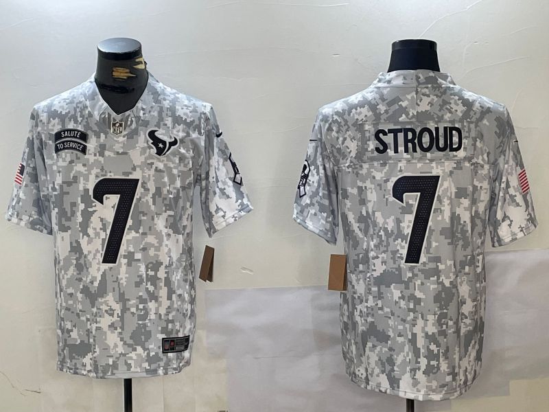 Men Houston Texans #7 Stroud Nike Arctic Camo 2024 Salute to Service Limited NFL Jersey->indianapolis colts->NFL Jersey